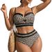 Sexy Bikini Set For Women – Trendy Two-Piece Swimwear | High-Cut & Adjustable Ties – Summer Beach & Pool Essential_ecoleips.com