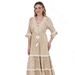 25004 Middle Eastern Arab Muslim Abaya Cross-Border New High-End Women's Long-Sleeved Elegant Dress_ecoleips.com