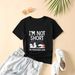 Women's Casual Black T-Shirt Simple round Neck Short Sleeve Cotton Polyester Penguin Print Top for Spring/Autumn Summer_ecoleips.com