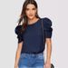 Women's Slim Fit Round Neck Blouse Lantern Sleeve Casual Elegant Fashion Top With Buttons Solid Color American Style For Spring/Autumn Summer_ecoleips.com