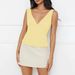 European And American Cross-border Women's Clothing, New Model, Solid Color V-neck Backless Slim-fit Sexy_ecoleips.com