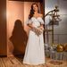 Elegant White Strapless Satin Gown With High Slit FloorLength Formal Dress With Sweetheart Neckline & Train For Weddings, Banquets (Chiffon-Lined)_ecoleips.com