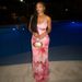 Summer Women's Bodycon Dress Sexy Elegant Printed Backless Slim Waist European American Style_ecoleips.com