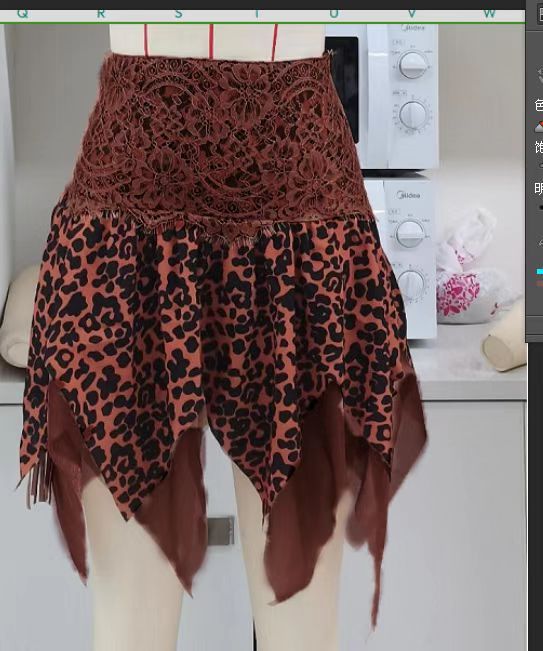 2025 New Leopard Print Lace Mesh Spicy Girl Skirt_ecoleips.com