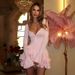 Women's Sexy Hot Girl Single Breasted Dress European American Cross Border Flared Sleeve Waist Cinching Short Skirt Autumn New Hot Selling_ecoleips.com