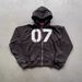 Streetwear Hoodie & Pants Set For Men & Women – Oversized Zip-Up Hooded Sweatshirt With Printed Lettering & Matching Joggers – Trendy Hip-Hop Outfit_ecoleips.com