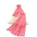 Women's Sexy Alluring Vacation Outfit Summer Style Irregular Halter Neck Suspender Top with Slit High Waisted Skirt Set_ecoleips.com