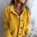 Women's Autumn Winter Lapel Single Breasted Lambswool Coat New Arrival_ecoleips.com