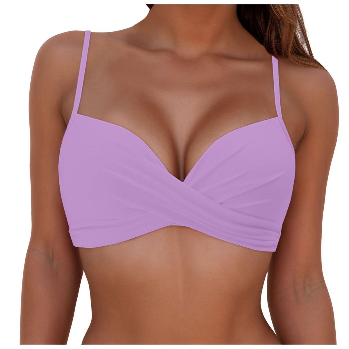 Women's Multi Color Push Up Slimming Provides Comfort And Style Beach Bikini Two Piece Suspender Swimwear_ecoleips.com