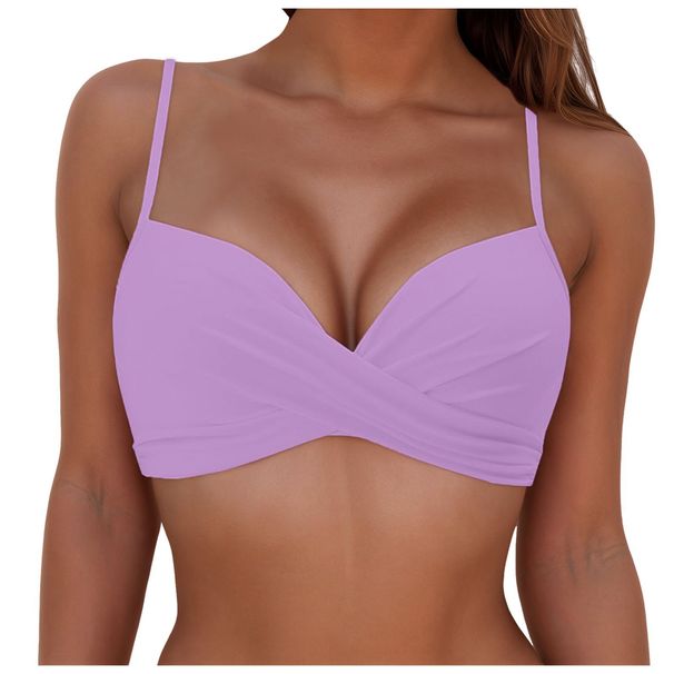 Women's Multi Color Push Up Slimming Provides Comfort And Style Beach Bikini Two Piece Suspender Swimwear_ecoleips.com