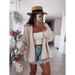 Autumn And Winter Ins Style Coarse Needle Imitation Tweed Knit Sweater Jacket Solid Color Loose Cardigan_ecoleips.com