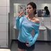Women's Clothing Women's Early Autumn Off-Shoulder T-Shirt Letter Print Sheer Thin Sun Protection Cover Up Pure Elegant Lazy Top For Clothing_ecoleips.com