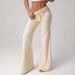 Women's Clothing Flared Lace-Up Casual Pants – Low-Rise Stretch Fit, Sexy & Comfortable (S-XL, Boho Aesthetic)_ecoleips.com