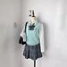 Original JK Uniform Embroidered Solid Color Japanese-style Original Sweater, Knitted Vest, V-neck, School-style,_ecoleips.com