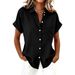 2026 Independent Station European And American Cross-Border Collar Short-Sleeve Women's Casual Shirt New Model_ecoleips.com
