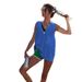 European American Deep V-neck Slit Tank Top For Tennis And Fitness, Loose Fit, 2025 Summer Fashion Women's_ecoleips.com