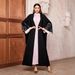 Verve Women's New Muslim Fashion Cardigan Dubai Arab Robe Batwing Sleeve Elegant Dress_ecoleips.com