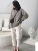 K Solid Color Sweater For Women, New Retro Style, Loose Inner Wear, Pullover Knitted Outerwear Top. No Bag_ecoleips.com