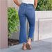 K Elastic Jeans Women's New Style With Fringed Micro Flared Cropped Cropped Pants, Fashionable Jeans_ecoleips.com