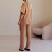 "Autumn-Winter Knit Lounge Set – Relaxed Dolman Sleeve Top & Wide-Leg Pants_ecoleips.com