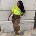 Women's Clothing Tie Dyed Denim High Waist Straight Stitching Multi Pocket Trendy Streetwear Style Trousers_ecoleips.com