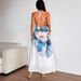 AD261 European American Cross-border New Summer Fashion Sexy Long Dress With Halter Neck, Printed, Strapless, Bodycon,_ecoleips.com