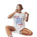 Men's & Women's Relaxed Fit Fish Print Short Sleeve T-Shirt - Soft Polyester Casual Top For Summer, Beach, Travel & Daily Wear (White, S-Xxl)_ecoleips.com