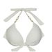 Trendy Floral Bikini Set - Adjustable Tie-Detail High Waist Swimwear For Women, Comfortable Polyester Fabric (White, Xs-Xl)_ecoleips.com