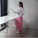 Casual Embroidered Zipper Sweatpants High Street Hip Hop Rap Style Men's And Women's Long Pants Street Fashion_ecoleips.com