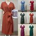 2025 Summer New Commuting Fashion Ribbed Split Women's Solid Color Wrap Tie Dress_ecoleips.com