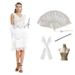 1920S retro tassel sequin sexy V-neck dress slim banquet evening dress dropshipping_ecoleips.com