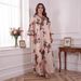 Verve Muslim Abaya Clothing Printed Ladies' Robe Women's Dress_ecoleips.com