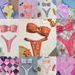 Women's Clothing Fashion Fresh Print Ring Soft Pack Tube Top Bikini Split Swimsuit_ecoleips.com