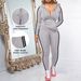 Women's Casual Long Sleeve Zipper Top & Pants Lounge Set | Soft Jogger Outfit For Fall Season_ecoleips.com