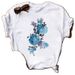 Summer European And American Cross-border Foreign Trade Wholesale T-shirts, Round-neck Casual Plus-size Loose_ecoleips.com