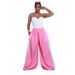 Women's Clothing Fashion Casual Color Matching Wide Leg Pants_ecoleips.com