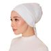 "Modal Headscarf With Adjustable Drawstring – Soft & Stretchy Beanie For Women, Solid Color"_ecoleips.com