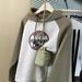 European American Foreign Trade Real Shot Color-blocking Hooded Cotton Sweatshirt For Women, Spring And Autumn Thin New_ecoleips.com
