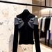 Women's Clothing Chic Unique Design Niche Black Off-Shoulder Knit Top – Winter French-Inspired Black Sweater With Unique Spliced Design (S-XL)_ecoleips.com