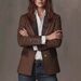 Vintage Contrast-Color Wool Blazer Coat For Women, Elegant Fall/Winter Thickened Tweed Jacket With Notched Lapel_ecoleips.com