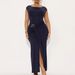 Women's Clothing Summer Women's Slim Fit Dress Fashion Temperament Solid Color Round Neck For Formal & Casual For Women_ecoleips.com