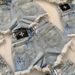 Women's Clothing Flower Hand Painted Ripped Denim Shorts Embroidered Ink High Waist Slim Hot Girl Hot Pants Casual Trend_ecoleips.com