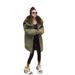 girl Girl European Style Large Fur Collar Parka For Women 2025 Winter New Loose Mid-Length Thickened Workwear Down Jacket Coat_ecoleips.com