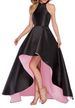 Elegant Backless Satin Prom Dress With High-Low Hemline For Women - Formal Evening Gown In Multiple Colors & Sizes (XS-XXXL)_ecoleips.com