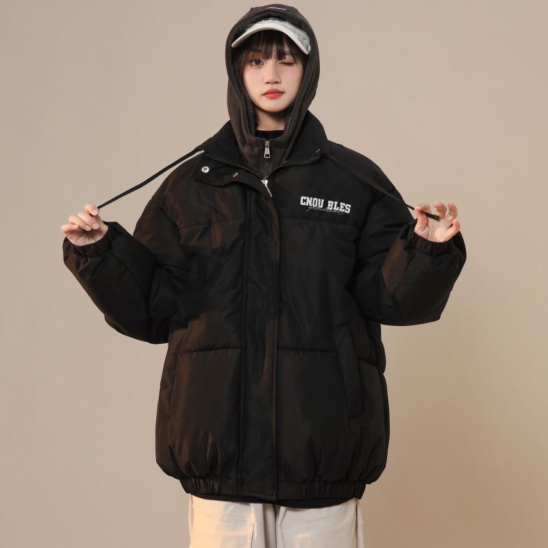 Fashion Hooded American Bread Clothes 2025 Winter New Niche Short Cotton Clothes Jacket_ecoleips.com
