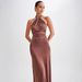 Women's Sexy Halter Backless Bodycon Maxi Dress – Elegant Evening Party Gown_ecoleips.com
