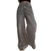 Cross-Border Style Spring And Autumn New American Retro Draped Jeans For Women High Waist Wide Leg Loose Straight Long_ecoleips.com