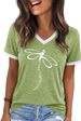YEXIPO Womens T Shirts Graphic Tees Spring Short Sleeve V Neck Funny Letter Print Casual Loose Cute Summer Tops_ecoleips.com