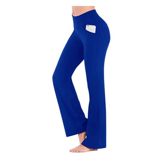 Women's Clothing New Models Slightly Flared Wide Leg Trousers High Waist Casual Girls Yoga Pants_ecoleips.com