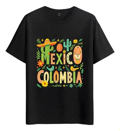 Women's T-Shirts Tshirt Muscle Freaks Mexico Colombia Floral Style Landscapes_ecoleips.com